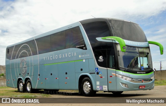 Viação Garcia 8514 na cidade de Canoas, Rio Grande do Sul, Brasil, por Wellington Machado. Número da foto: #9551159.
