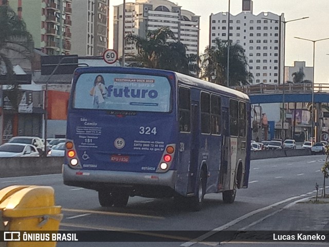 Viação São Camilo 324 na cidade de Santo André, São Paulo, Brasil, por Lucas Kaneko. ID da foto: 9552849.