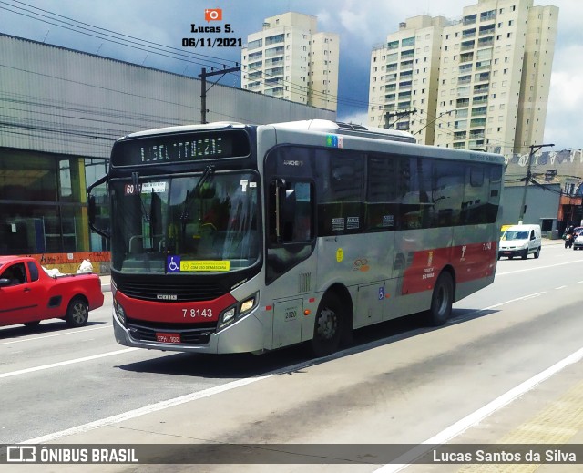 Transwolff Transportes e Turismo 7 8143 na cidade de São Paulo, São Paulo, Brasil, por Lucas Santos da Silva. Número da foto: #9551371.
