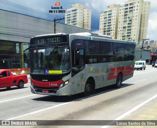 Transwolff Transportes e Turismo 7 8143 na cidade de São Paulo, São Paulo, Brasil, por Lucas Santos da Silva. ID da foto: 9551371.