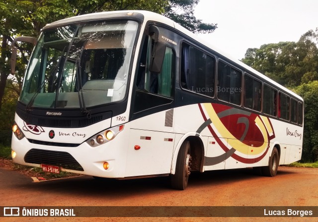 Vera Cruz Transporte e Turismo 1860 na cidade de Araxá, Minas Gerais, Brasil, por Lucas Borges . ID da foto: 9551509.