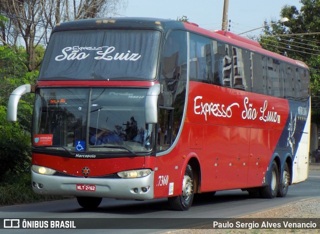 Expresso São Luiz 7360 na cidade de Cuiabá, Mato Grosso, Brasil, por Paulo Sergio Alves Venancio. Número da foto: #9553014.