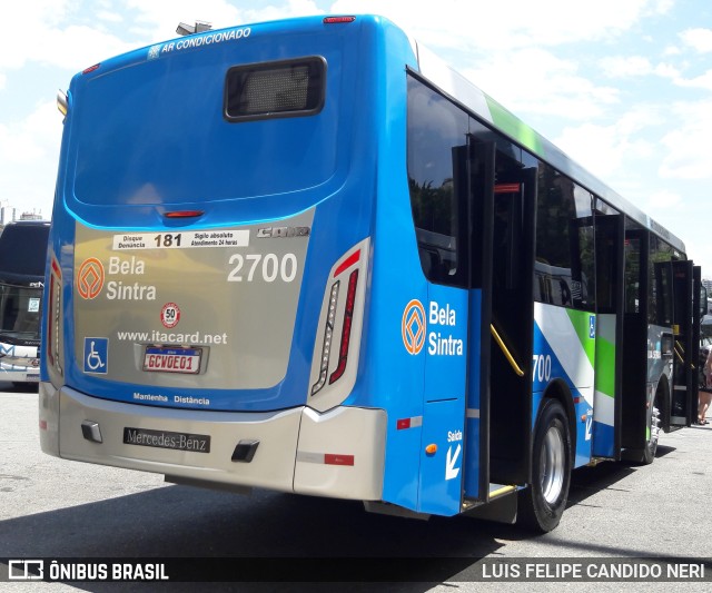 Viação Bela Sintra 2700 na cidade de São Paulo, São Paulo, Brasil, por LUIS FELIPE CANDIDO NERI. Número da foto: #9551406.