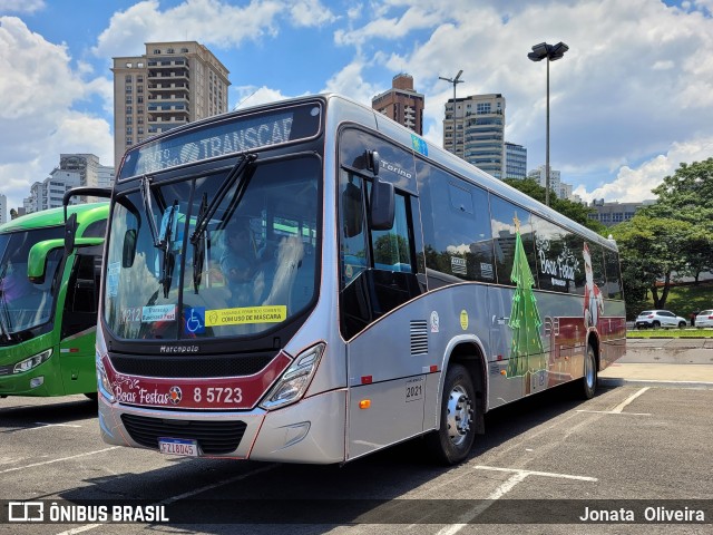 Auto Viação Transcap 8 5723 na cidade de São Paulo, São Paulo, Brasil, por Jonata  Oliveira. ID da foto: 9550470.