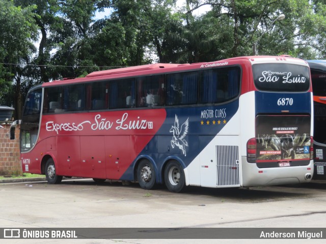 Expresso São Luiz 6870 na cidade de Recife, Pernambuco, Brasil, por Anderson Miguel. Número da foto: #9552972.
