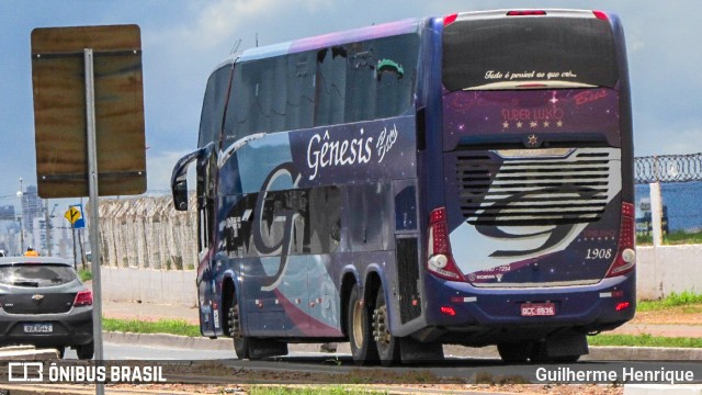 LP Gênesis Bus 1908 na cidade de Cuiabá, Mato Grosso, Brasil, por Guilherme Henrique. ID da foto: 9551697.