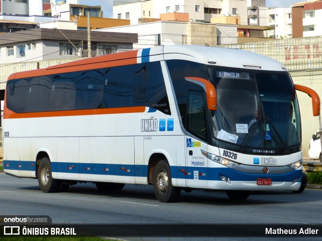 Expresso União 10326 na cidade de Belo Horizonte, Minas Gerais, Brasil, por Matheus Adler. ID da foto: 9554870.