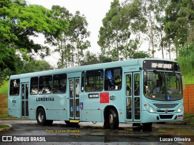 TCGL - Transportes Coletivos Grande Londrina 1110 na cidade de Londrina, Paraná, Brasil, por Lucas Oliveira . Número da foto: #9556792.