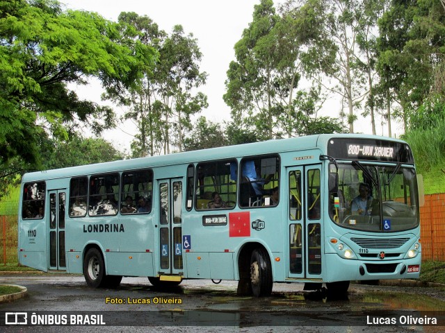 TCGL - Transportes Coletivos Grande Londrina 1110 na cidade de Londrina, Paraná, Brasil, por Lucas Oliveira . ID da foto: 9556792.