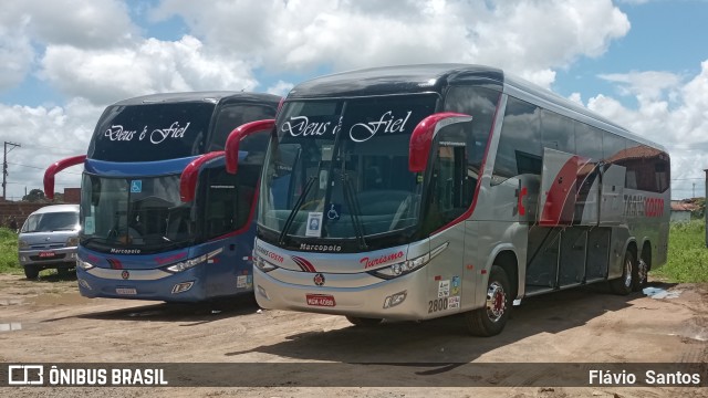 TransCosta Turismo 2800 na cidade de Cruz das Almas, Bahia, Brasil, por Flávio  Santos. ID da foto: 9556291.