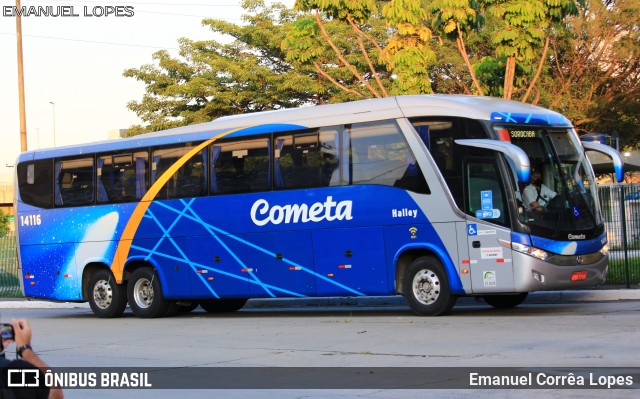 Viação Cometa 14116 na cidade de São Paulo, São Paulo, Brasil, por Emanuel Corrêa Lopes. Número da foto: #9557031.