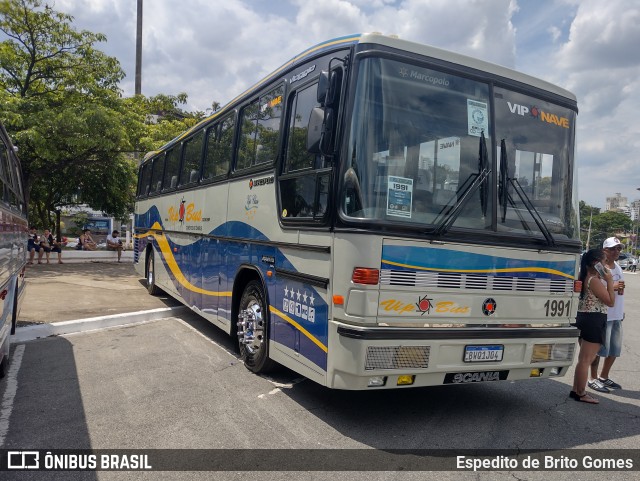 Vip Bus Comércio de Ônibus 1991 na cidade de São Paulo, São Paulo, Brasil, por Espedito de Brito Gomes. Número da foto: #9555552.
