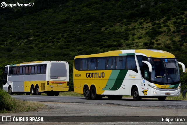 Empresa Gontijo de Transportes 18160 na cidade de Manoel Vitorino, Bahia, Brasil, por Filipe Lima. Número da foto: #9556312.