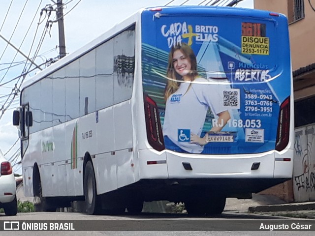 Transportes e Turismo Alto Minho RJ 168.053 na cidade de Nova Iguaçu, Rio de Janeiro, Brasil, por Augusto César. ID da foto: 9555780.