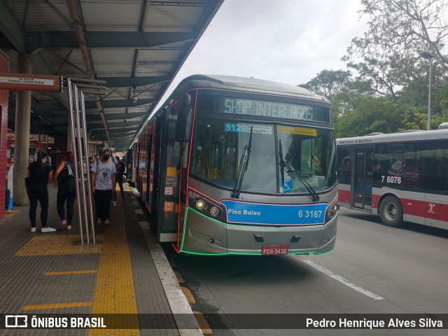 Viação Paratodos > São Jorge > Metropolitana São Paulo > Mobibrasil 6 3167 na cidade de São Paulo, São Paulo, Brasil, por Pedro Henrique Alves Silva. ID da foto: 9554387.