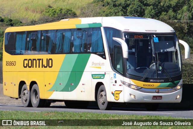 Empresa Gontijo de Transportes 18860 na cidade de Aparecida, São Paulo, Brasil, por José Augusto de Souza Oliveira. Número da foto: #9555345.