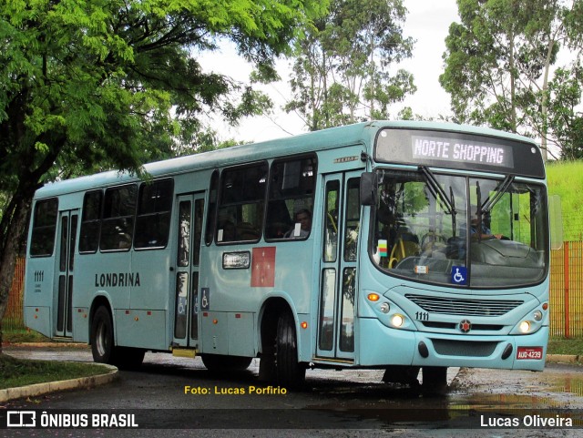 TCGL - Transportes Coletivos Grande Londrina 1111 na cidade de Londrina, Paraná, Brasil, por Lucas Oliveira . Número da foto: #9556766.
