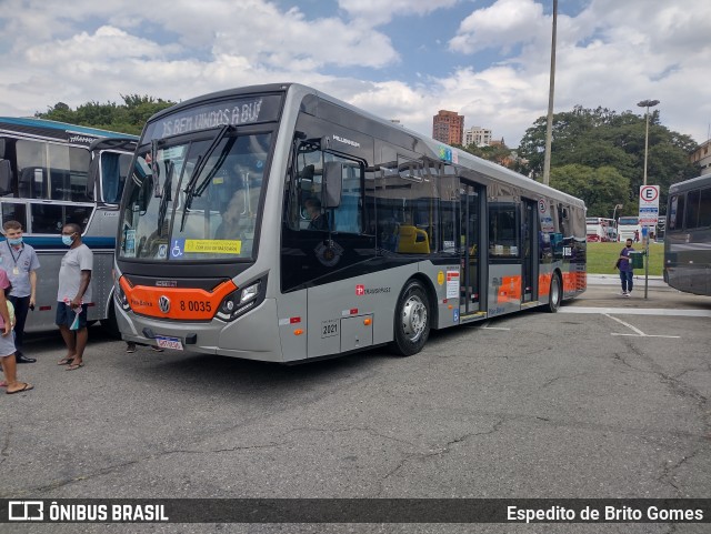 TRANSPPASS - Transporte de Passageiros 8 0035 na cidade de São Paulo, São Paulo, Brasil, por Espedito de Brito Gomes. Número da foto: #9559883.