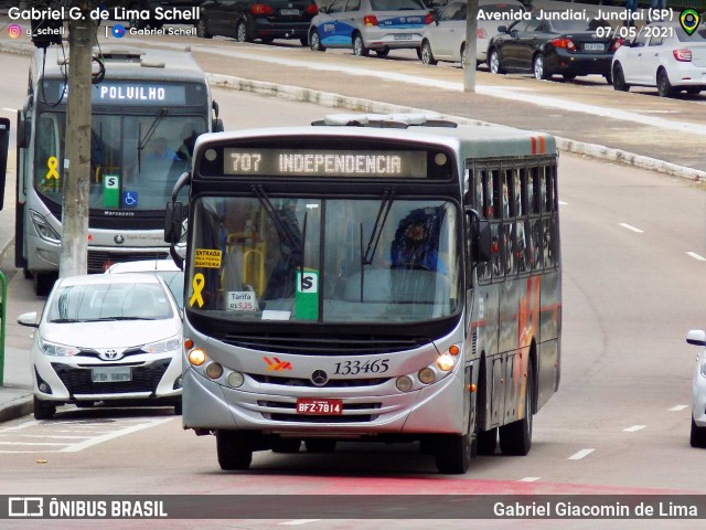 Rápido Campinas 133465 na cidade de Jundiaí, São Paulo, Brasil, por Gabriel Giacomin de Lima. ID da foto: 9560089.