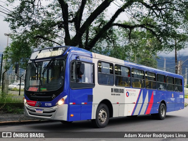 BR Mobilidade Baixada Santista 821086 na cidade de Cubatão, São Paulo, Brasil, por Adam Xavier Rodrigues Lima. ID da foto: 9557600.