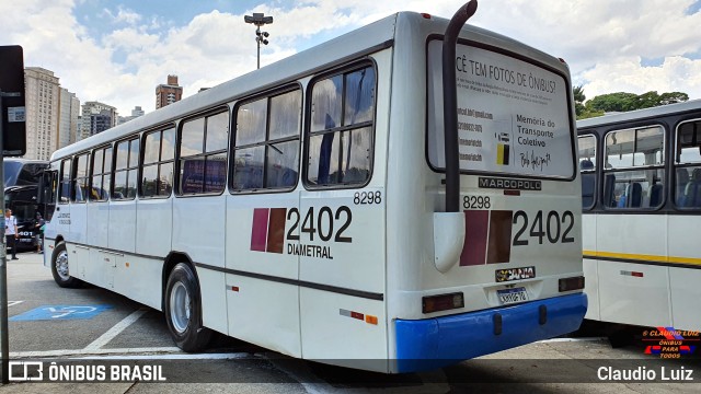 Ônibus Particulares 8298 na cidade de São Paulo, São Paulo, Brasil, por Claudio Luiz. Número da foto: #9559124.