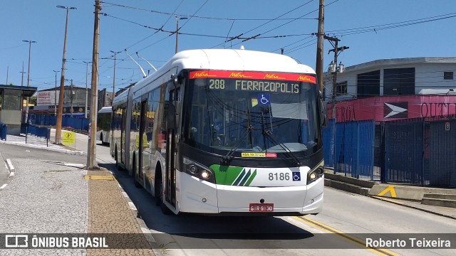 Metra - Sistema Metropolitano de Transporte 8186 na cidade de Diadema, São Paulo, Brasil, por Roberto Teixeira. ID da foto: 9558768.