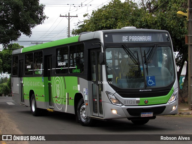 Viação Garcia 81126 na cidade de Paranavaí, Paraná, Brasil, por Robson Alves. Número da foto: #9558414.