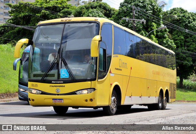 Viação Itapemirim 8635 na cidade de Salvador, Bahia, Brasil, por Allan Rezende. ID da foto: 9558045.