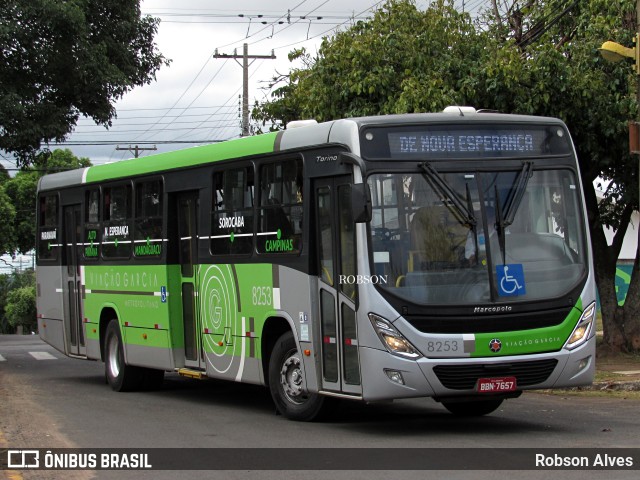 Viação Garcia 8253 na cidade de Paranavaí, Paraná, Brasil, por Robson Alves. Número da foto: #9558842.