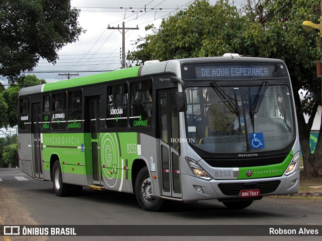 Viação Garcia 8253 na cidade de Paranavaí, Paraná, Brasil, por Robson Alves. ID da foto: 9558842.