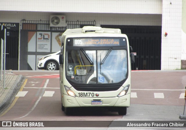 Viação Santo Ângelo 18M70 na cidade de Curitiba, Paraná, Brasil, por Alessandro Fracaro Chibior. Número da foto: #9557639.
