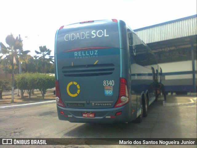 Viação Cidade Sol 8340 na cidade de Piritiba, Bahia, Brasil, por Mario dos Santos Nogueira Junior. Número da foto: #9558895.