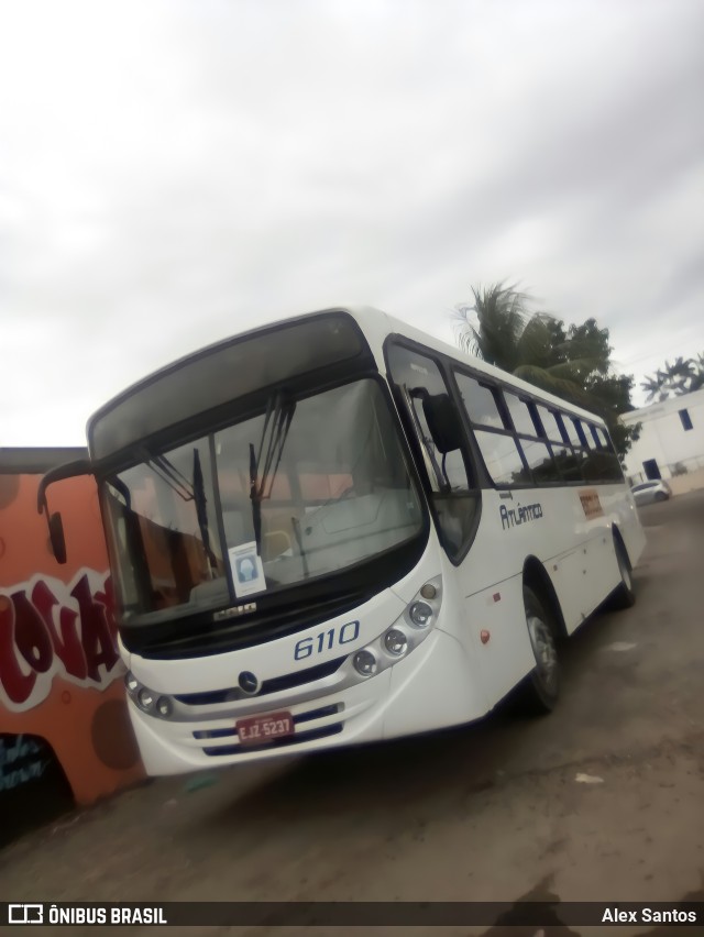 ATT - Atlântico Transportes e Turismo 6110 na cidade de Salvador, Bahia, Brasil, por Alex Santos. ID da foto: 9562598.