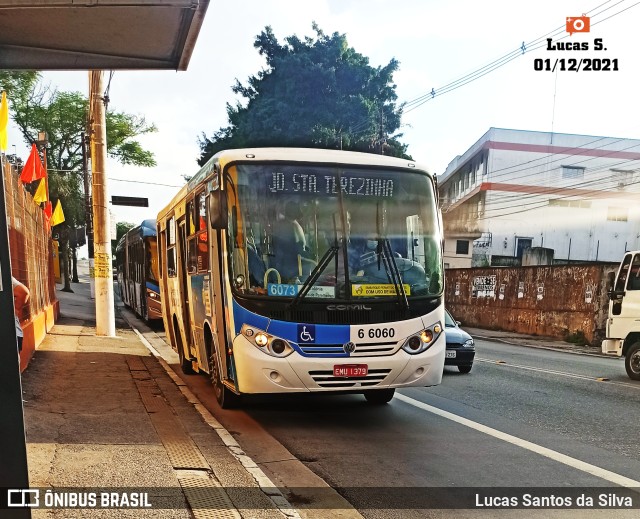 Transwolff Transportes e Turismo 6 6060 na cidade de São Paulo, São Paulo, Brasil, por Lucas Santos da Silva. Número da foto: #9561595.