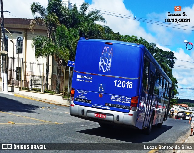 Auto Viação Bragança Metropolitana > Viação Raposo Tavares 12.018 na cidade de Embu-Guaçu, São Paulo, Brasil, por Lucas Santos da Silva. ID da foto: 9562520.