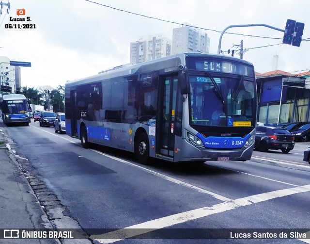 Viação Paratodos > São Jorge > Metropolitana São Paulo > Mobibrasil 6 3247 na cidade de São Paulo, São Paulo, Brasil, por Lucas Santos da Silva. ID da foto: 9560433.