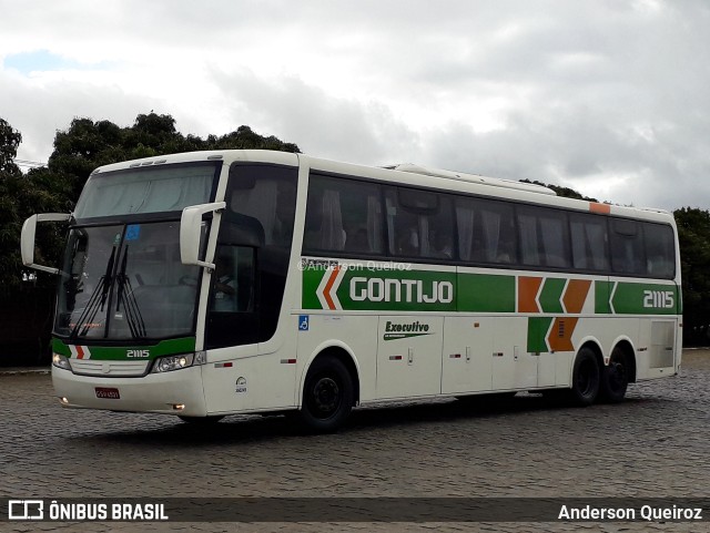 Empresa Gontijo de Transportes 21115 na cidade de Vitória da Conquista, Bahia, Brasil, por Anderson Queiroz. ID da foto: 9561948.