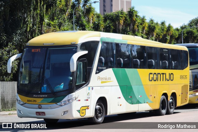 Empresa Gontijo de Transportes 18635 na cidade de Curitiba, Paraná, Brasil, por Rodrigo Matheus. ID da foto: 9561870.