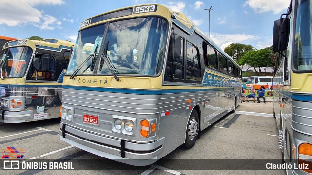 Viação Cometa 6533 na cidade de São Paulo, São Paulo, Brasil, por Claudio Luiz. ID da foto: 9563012.