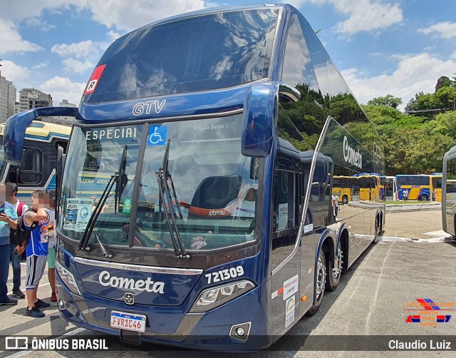 Viação Cometa 721309 na cidade de São Paulo, São Paulo, Brasil, por Claudio Luiz. Número da foto: #9563022.
