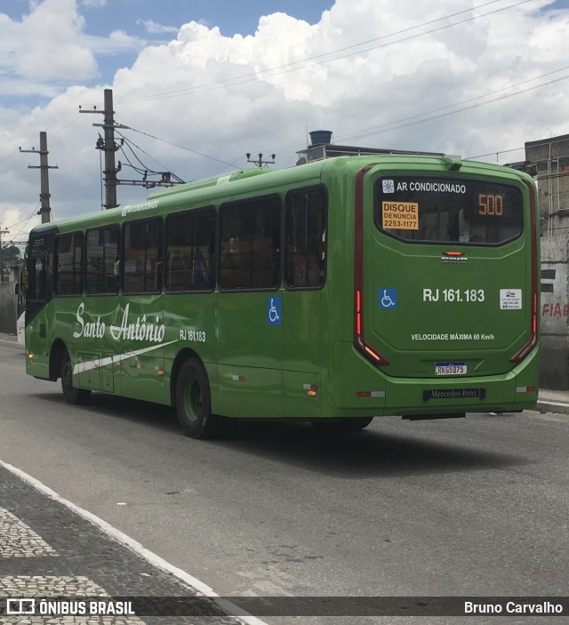 Transportes Santo Antônio RJ 161.183 na cidade de Duque de Caxias, Rio de Janeiro, Brasil, por Bruno Carvalho. ID da foto: 9562509.