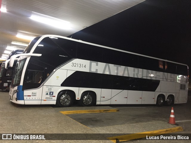 Auto Viação Catarinense 321314 na cidade de Sombrio, Santa Catarina, Brasil, por Lucas Pereira Bicca. ID da foto: 9562043.