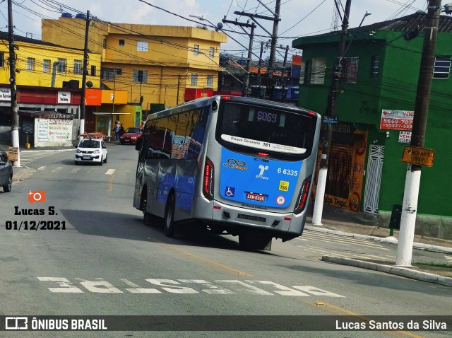 Transwolff Transportes e Turismo 6 6335 na cidade de São Paulo, São Paulo, Brasil, por Lucas Santos da Silva. ID da foto: 9561563.