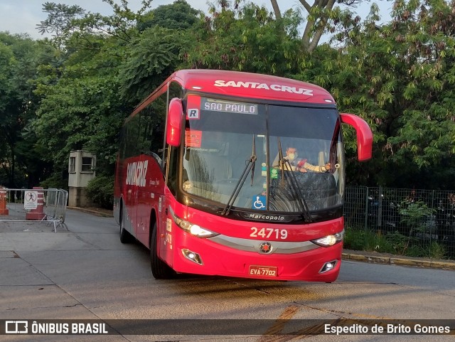 Viação Santa Cruz 24719 na cidade de São Paulo, São Paulo, Brasil, por Espedito de Brito Gomes. ID da foto: 9561410.