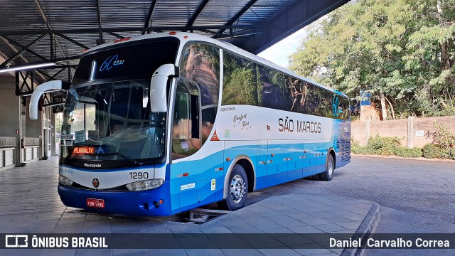 Expresso São Marcos 1290 na cidade de Santa Maria, Rio Grande do Sul, Brasil, por Daniel  Carvalho Correa. Número da foto: #9561831.