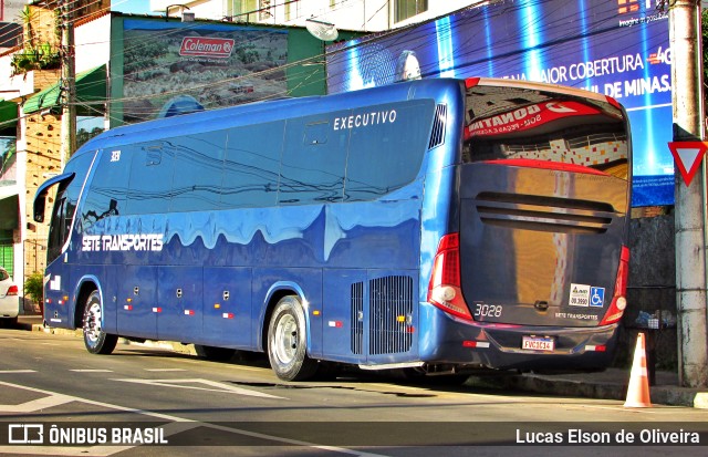Sete Transportes 3028 na cidade de Alfenas, Minas Gerais, Brasil, por Lucas Elson de Oliveira. Número da foto: #9563606.