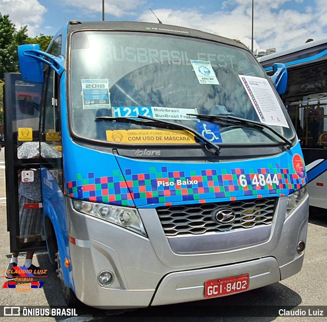 Viação Paratodos > São Jorge > Metropolitana São Paulo > Mobibrasil 6 4844 na cidade de São Paulo, São Paulo, Brasil, por Claudio Luiz. Número da foto: #9563901.