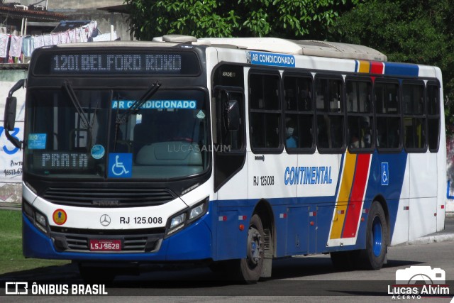 Empresa de Transportes Continental RJ 125.008 na cidade de Nova Iguaçu, Rio de Janeiro, Brasil, por Lucas Alvim. Número da foto: #9564310.