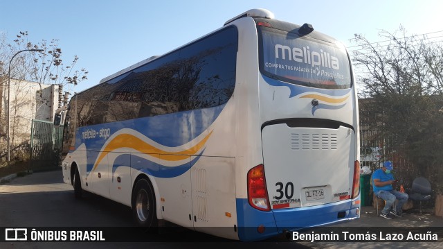 Autobuses Melipilla 30 na cidade de Estación Central, Santiago, Metropolitana de Santiago, Chile, por Benjamín Tomás Lazo Acuña. ID da foto: 9563549.