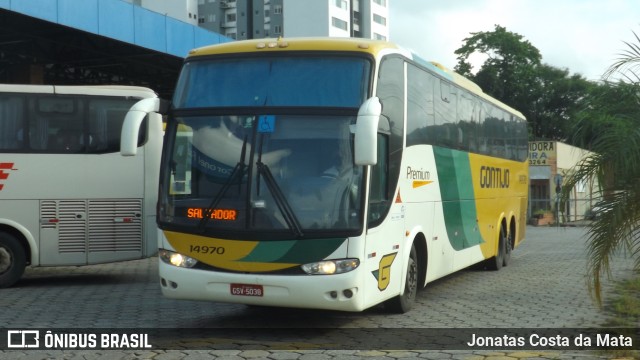 Empresa Gontijo de Transportes 14970 na cidade de Coronel Fabriciano, Minas Gerais, Brasil, por Jonatas Costa da Mata. ID da foto: 9564781.